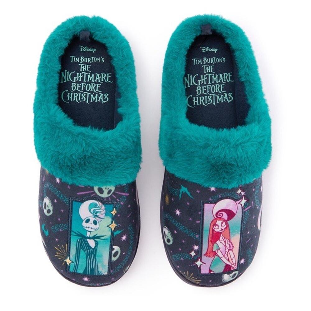 Disney Nightmare Before Christmas Slippers for Adults Large Women 11/12 Men 9/10
